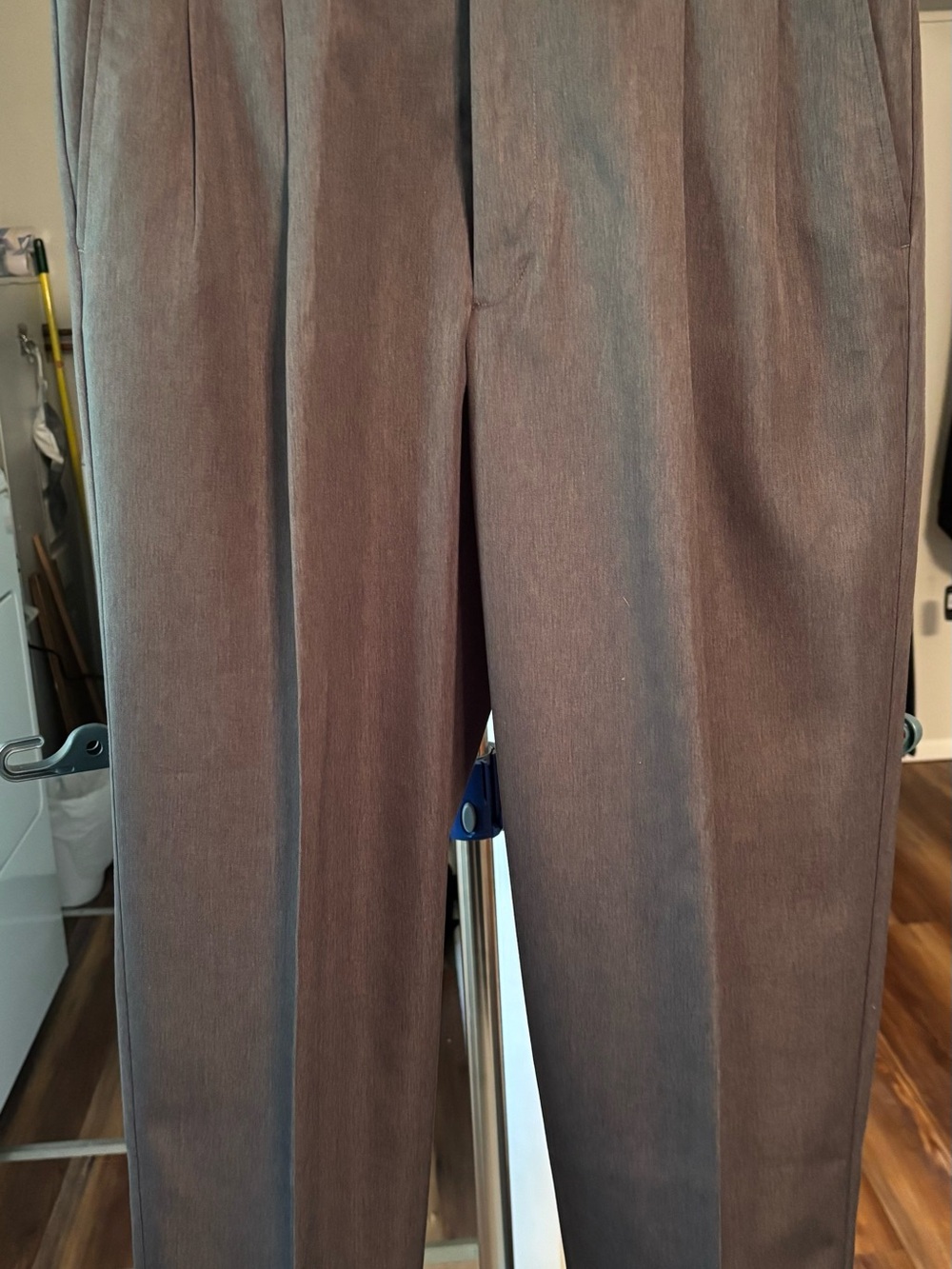 Savage Men's Dark Gray Dress Trousers